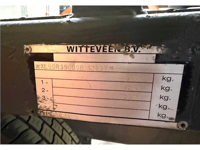 1999 witteveen schamel aanhanger - afbeelding 13 van  15