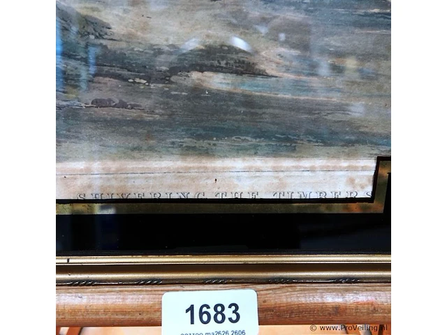 19e-eeuwse aquatint print getiteld "shivering the timbers" uit de serie count sandor's exploits in leicestershire - afbeelding 3 van  5