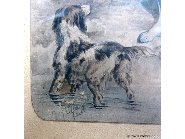 19e-eeuwse handgekleurde lithografie - afbeelding 3 van  5