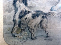19e-eeuwse handgekleurde lithografie - afbeelding 3 van  5