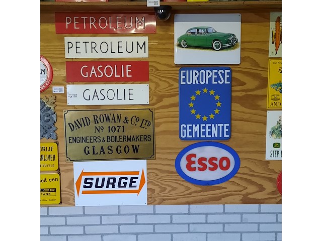 19x nostalgisch wandbord o.a. 1x emaille bord - afbeelding 3 van  10