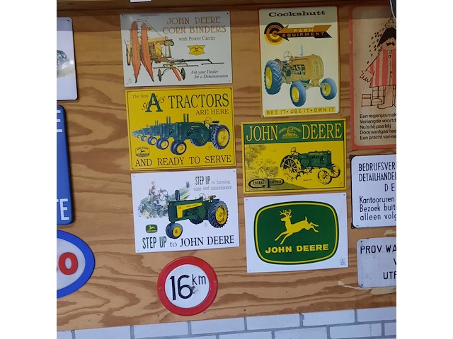 19x nostalgisch wandbord o.a. 1x emaille bord - afbeelding 4 van  10