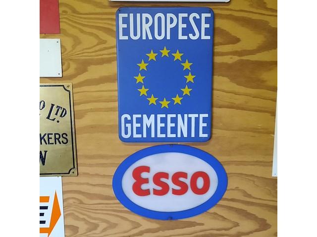 19x nostalgisch wandbord o.a. 1x emaille bord - afbeelding 6 van  10