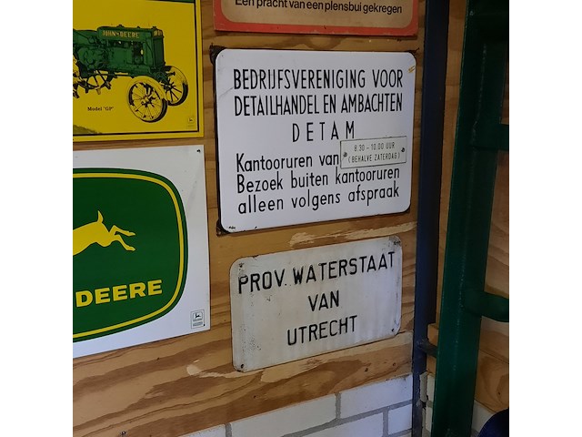 19x nostalgisch wandbord o.a. 1x emaille bord - afbeelding 10 van  10