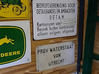19x nostalgisch wandbord o.a. 1x emaille bord - afbeelding 10 van  10