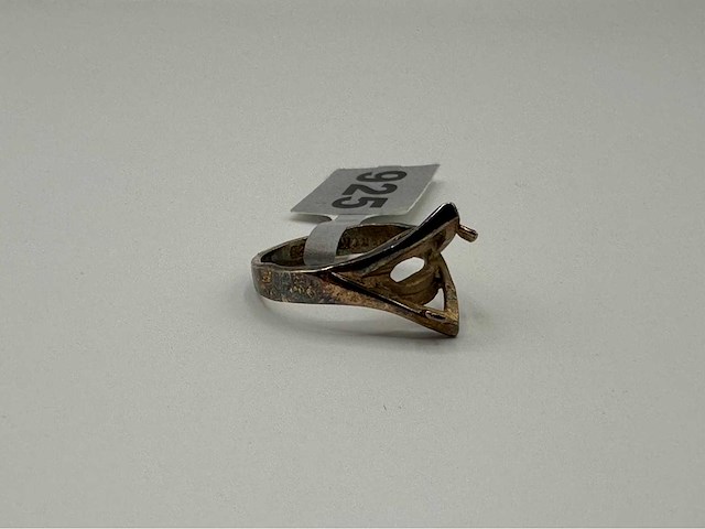 1e gehalte zilveren ring 17mm - afbeelding 1 van  2
