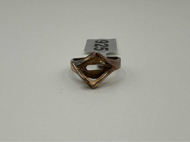 1e gehalte zilveren ring 17mm - afbeelding 2 van  2