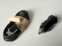 1m verleng kabel, micro usb - a naar b. met autoadapter. 150 stuks - afbeelding 1 van  4