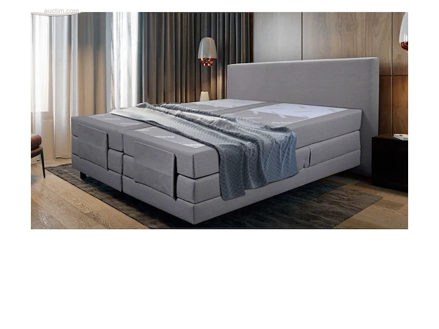 1x 180x210cm - elektrisch - grijs - premium... - afbeelding 1 van  4