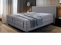 1x 180x210cm - elektrisch - grijs - premium...