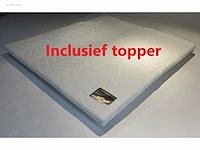 1x 180x210cm - zwart - deluxe - boxspring - afbeelding 2 van  5