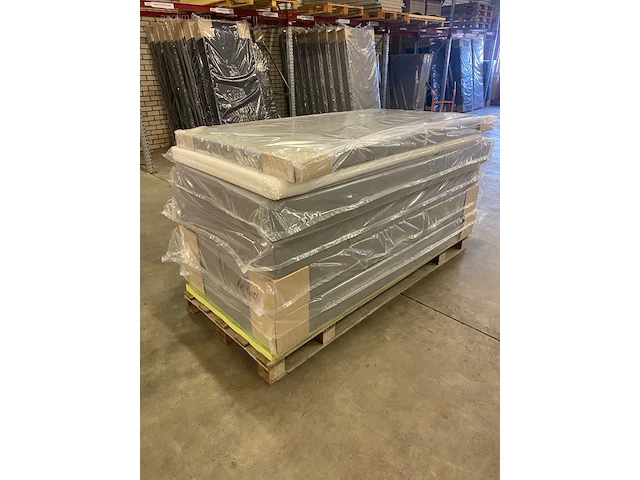 1x 180x210cm - zwart - deluxe - boxspring - afbeelding 5 van  5