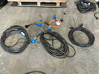 1x 230v + 2x cee > 230v verlengkabel - afbeelding 1 van  4