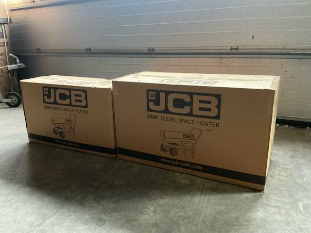 1x 37kw 1x20 jcb diesel space heater nieuw in doos heater - afbeelding 1 van  4