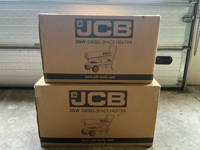 1x 37kw 1x20 jcb diesel space heater nieuw in doos heater - afbeelding 2 van  4