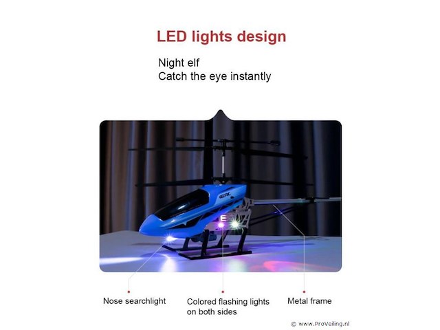 1x 4drc 72cm langeafstandshelikopter - afbeelding 2 van  3