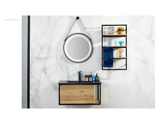 1x 80cm - led spiegel - plankenrek - bruik... - afbeelding 1 van  6