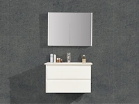 1x 80cm - spiegelkast - hoogglans wit