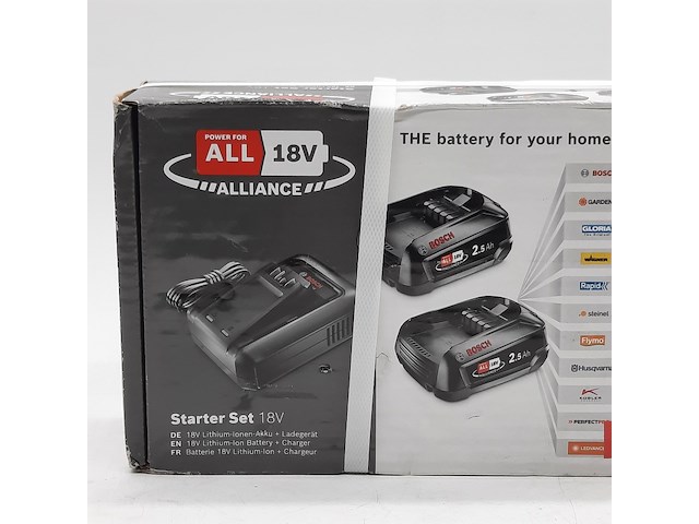 1x acculader en 2x accu, bosch, o.a alliance 18v - afbeelding 2 van  5