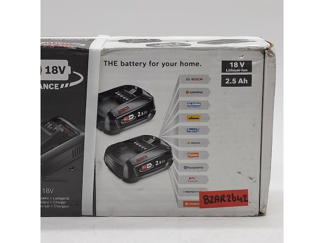 1x acculader en 2x accu, bosch, o.a alliance 18v - afbeelding 3 van  5