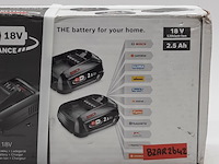 1x acculader en 2x accu, bosch, o.a alliance 18v - afbeelding 3 van  5
