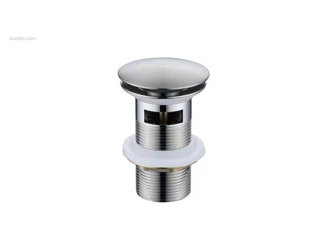 1x afvoerplug pop-up - met overloop - chroom -... - afbeelding 1 van  1