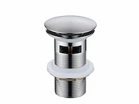 1x afvoerplug pop-up - met overloop - chroom -...