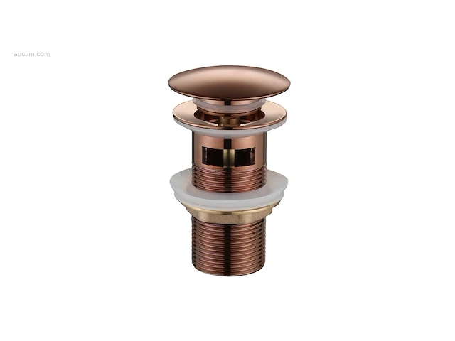 1x afvoerplug pop-up - met overloop - rose gold... - afbeelding 1 van  1
