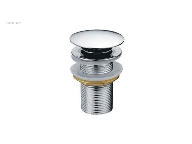 1x afvoerplug pop-up - zonder overloop - chroom... - afbeelding 1 van  1