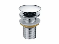1x afvoerplug pop-up - zonder overloop - chroom...