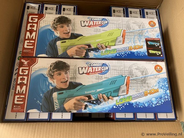 1x automatisch waterpistool - 250ml capaciteit - groen - afbeelding 3 van  4