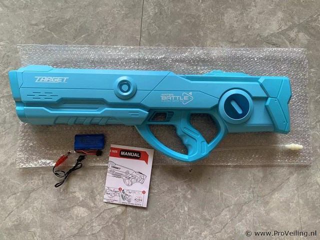 1x automatisch waterpistool - 820ml capaciteit - blauw - afbeelding 1 van  3