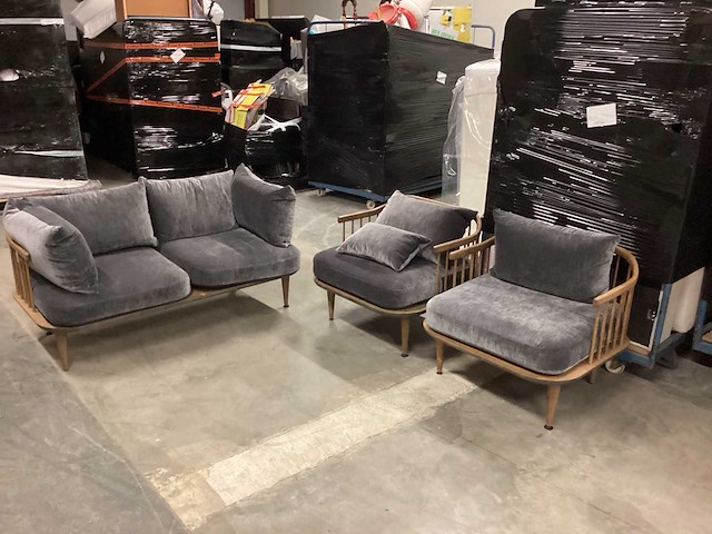 1x bankstel 2 zits en 2 fauteuils - afbeelding 1 van  8