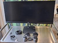 1x beelscherm, inc. diverse toebehoren, logitech, aoc