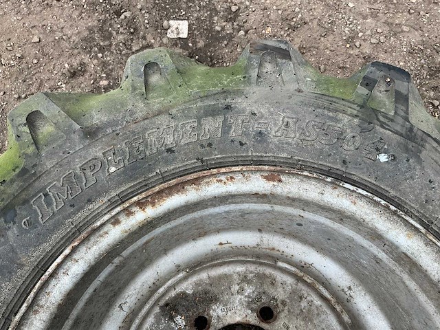 1x bkt implement as504 15.0/55 r17 band, wiel en velg - afbeelding 3 van  12
