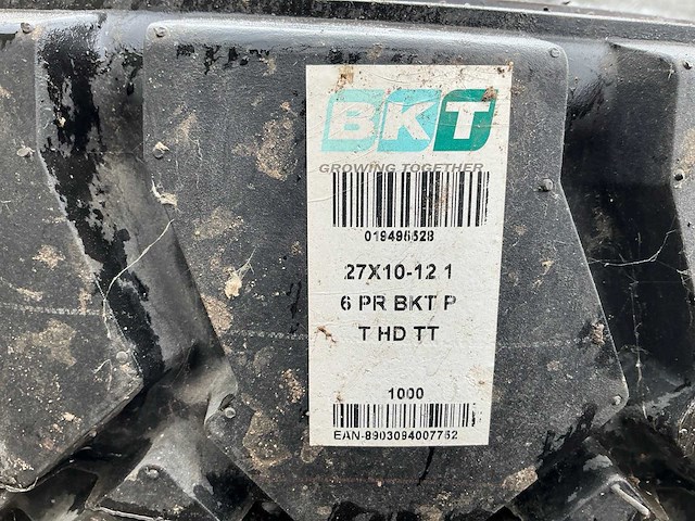 1x bkt wide wall 27x10 r12 band, wiel en velg ongebruikt - afbeelding 5 van  13