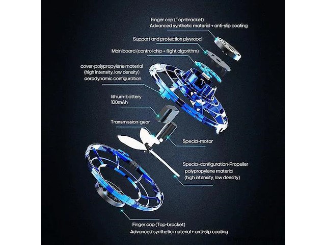 1x boemerang ufo - rood - afbeelding 2 van  3