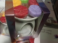 1x bolsius aromatic creations geurchips startset keramiek wit - afbeelding 3 van  7