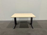 1x bureau met houtenblad - afbeelding 2 van  3