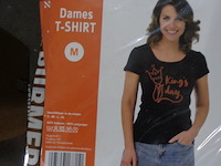 1x dames t-shirt zwart kingsday maat m - afbeelding 1 van  3