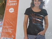 1x dames t-shirt zwart kingsday maat xl - afbeelding 1 van  3