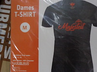 1x dames t-shirt zwart majesteit maat m - afbeelding 2 van  3