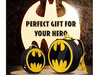 1x dc comics batman backpack - school bag and lunch bag - afbeelding 4 van  9