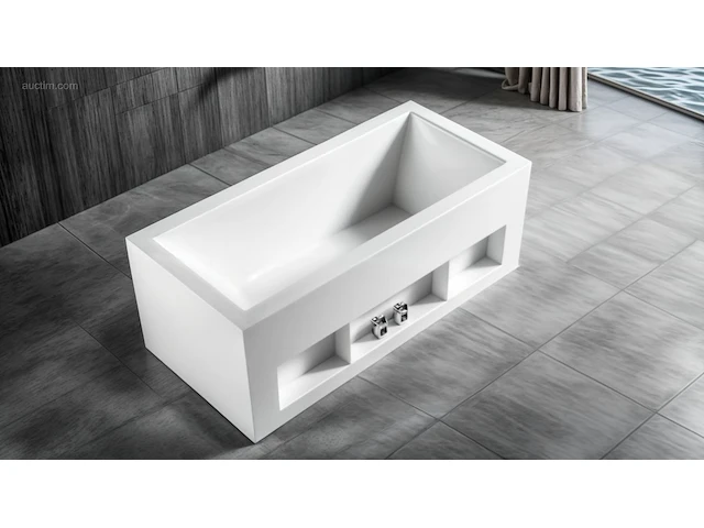 1x design bad - mat wit - 170x80x63,5cm - acryl - afbeelding 3 van  4