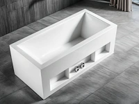 1x design bad - mat wit - 170x80x63,5cm - acryl - afbeelding 3 van  4