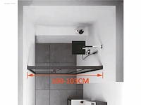 1x douchedeur - 100x190cm - ce - nano coating - afbeelding 2 van  2