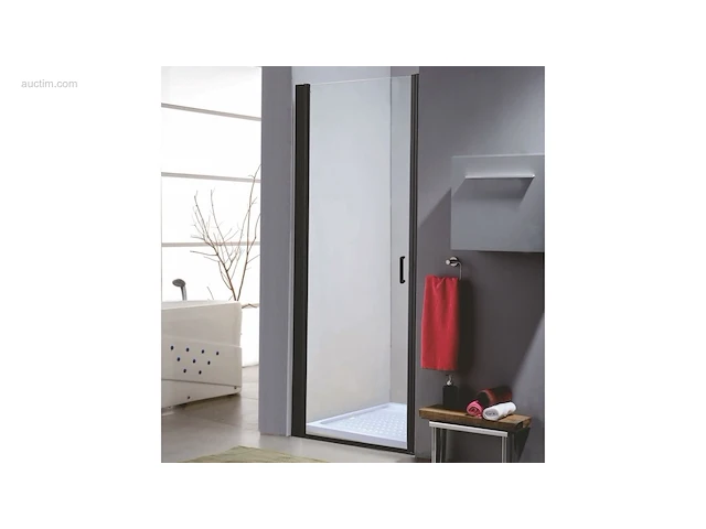 1x douchedeur - 100x190cm - mat zwart - ce -... - afbeelding 1 van  3