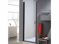 1x douchedeur - 100x190cm - mat zwart - ce -...