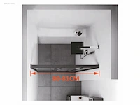 1x douchedeur - 80x190cm - ce - nano coating - afbeelding 4 van  4