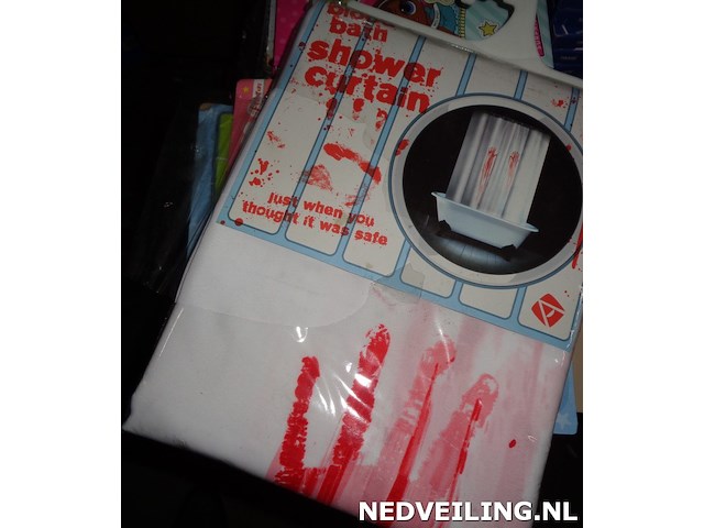 1x douchegordijn halloween - afbeelding 1 van  3